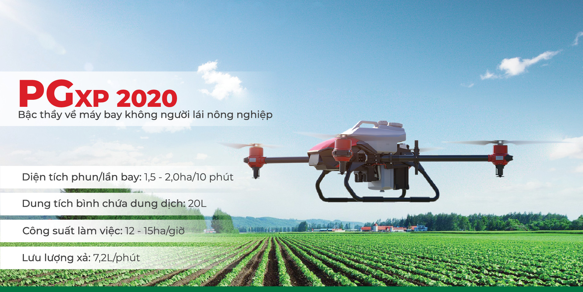 Máy bay nông nghiệp PGxp2020