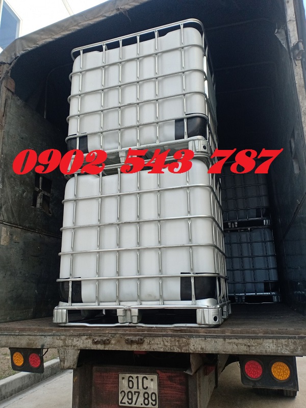 Tank nhựa IBC 1000 lít đựng hóa chất 