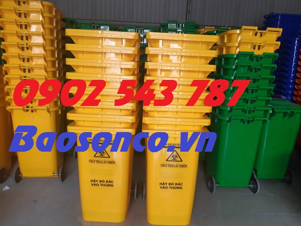 Thùng rác nhựa 120 lít