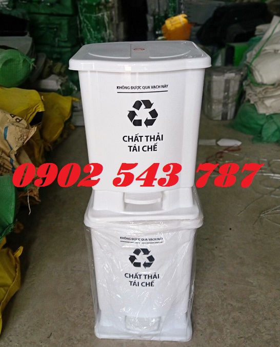 Thùng rác đạp chân y tế 25 lít 