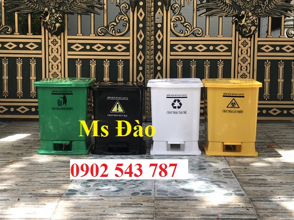 Thùng rác đạp chân y tế 25 lít 