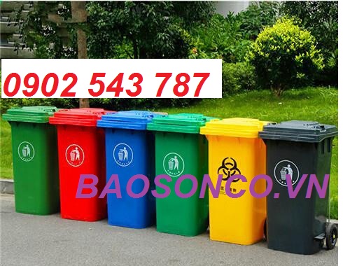 Thùng rác nhựa 120 lít