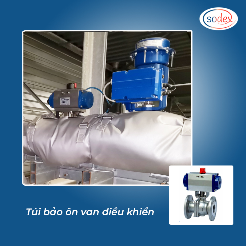 Túi bảo ôn van điều khiển tháo lắp tùy chỉnh