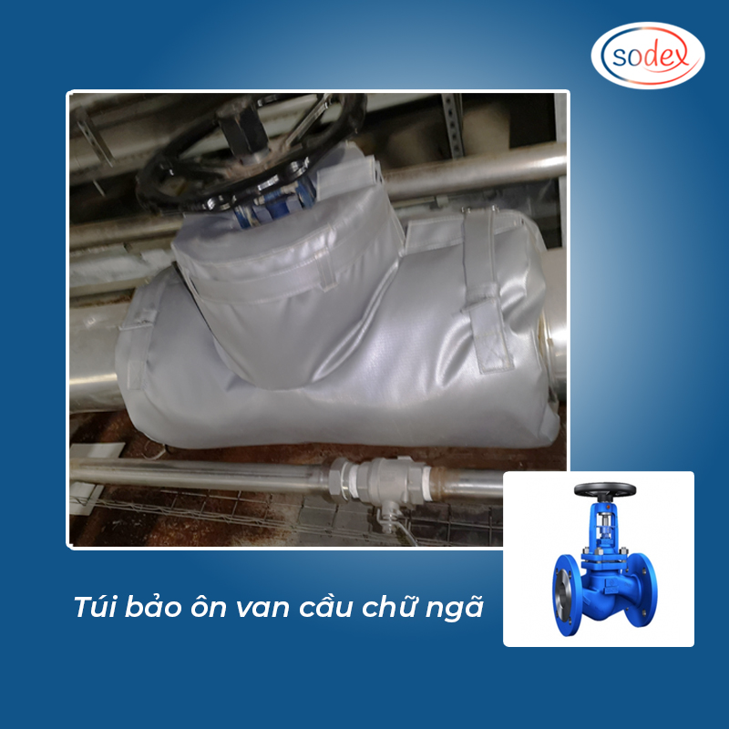 Túi bảo ôn van cầu chữ ngã