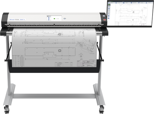 Máy quét A0(915mm), màu, CIS màu siêu nhanh (15m/phút với 200dpi), tài liệu quét 965mm, Model WideTEK®36CL.