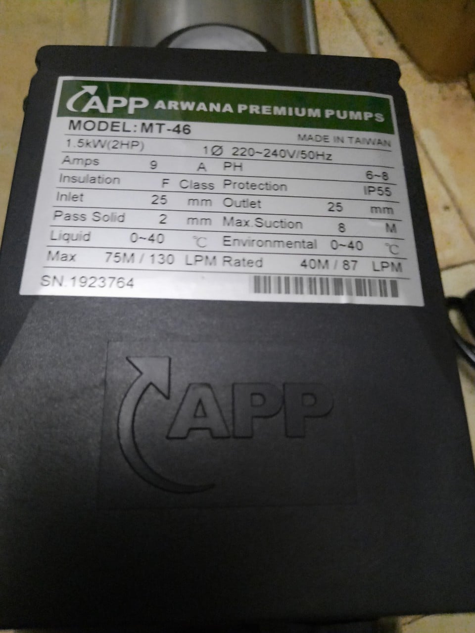 Bơm trục ngang đa tầng cánh MT - 46
