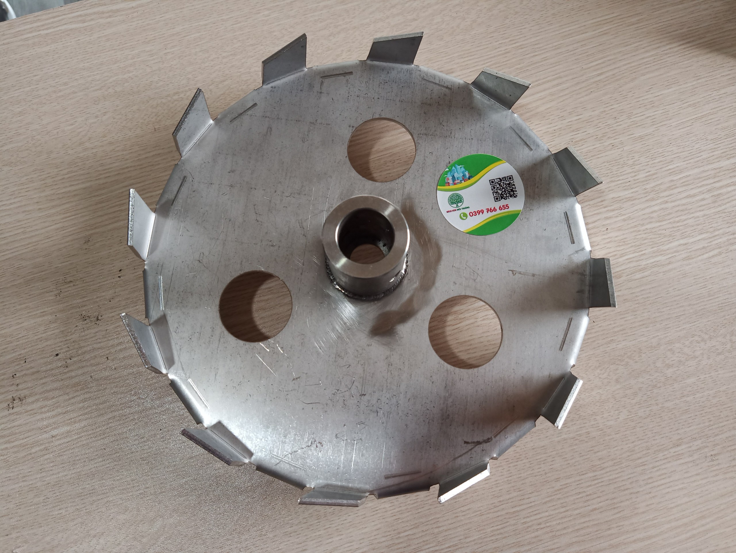 Cánh khuấy hóa chất - trong xử lý nước đường kính lớn hơn 10 cm