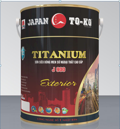 Sơn siêu bóng men sứ ngoại thất cao cấp J900 5 lít