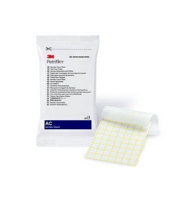 Đĩa Petrifilm kiểm tổng khuẩn hiếu khí 3M, 6400-6406, hộp 100 đĩa