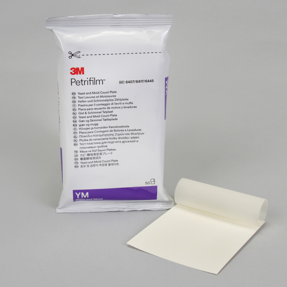Đĩa Petrifilm kiểm nấm men, nấm mốc 3M, 6407-6417, hộp 50 đĩa