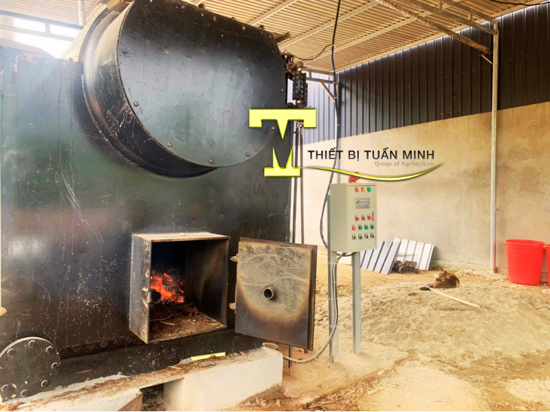 Lò hơi sấy nông sản Tuấn Minh bất chấp mọi thời tiết