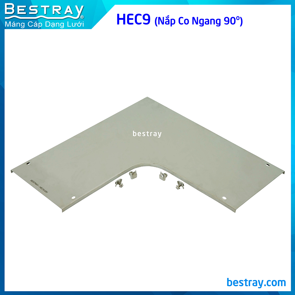 Máng cáp dạng lưới | Phụ kiện máng lưới Bestray | Horizontal Elbow Cover 90 Degree (HEC9)