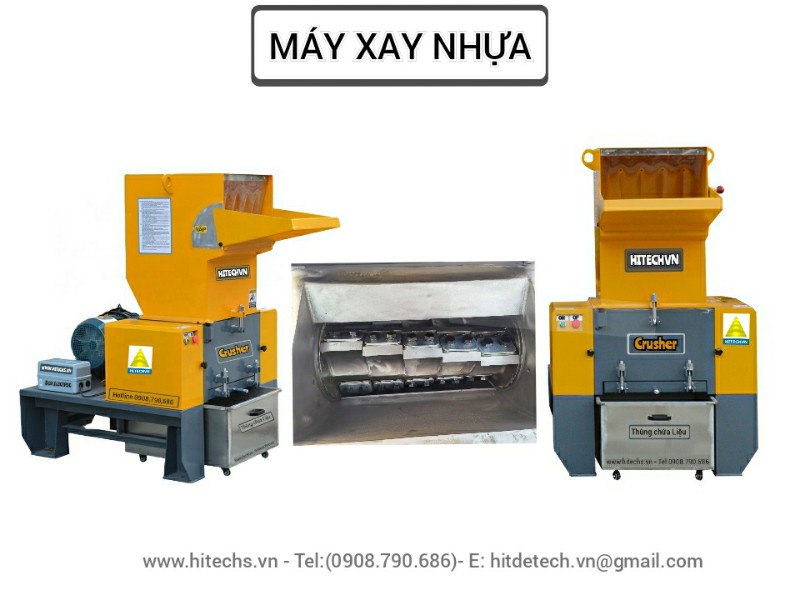 Máy băm nhựa xay nhựa tốc độ cao Hitech-1CR500