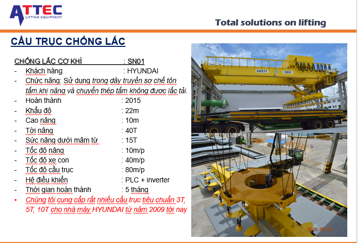 Cầu trục chống lắc