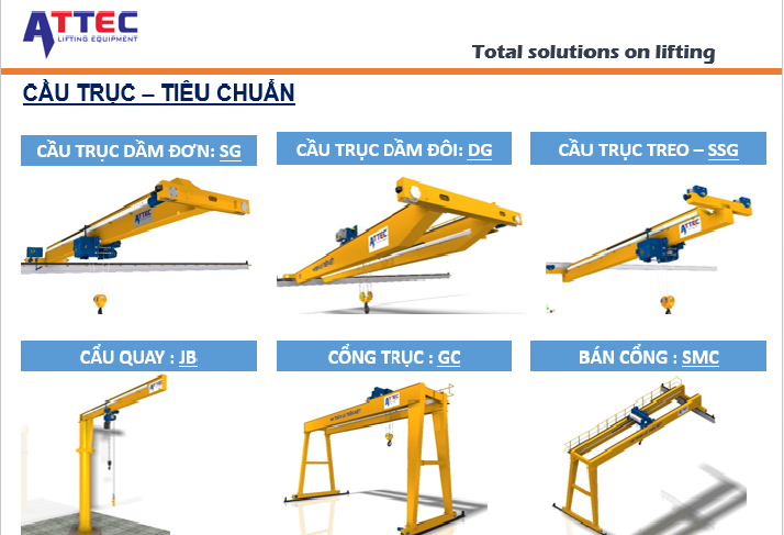Cầu trục tiêu chuẩn