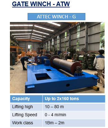 Tời nâng cánh file _ ATTEC WINCH - G