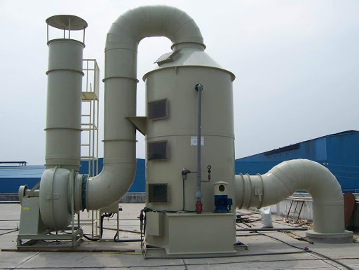 Tháp xử lý khí thải bằng nhựa PP