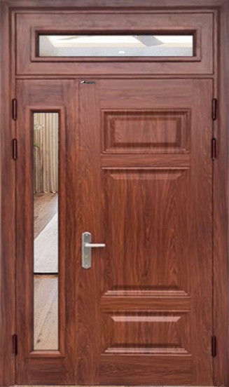 Cửa thép vân gỗ 2 cánh - 2.FH10-12k2