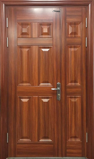 Cửa thép vân gỗ 2 cánh - 2. FH8-11