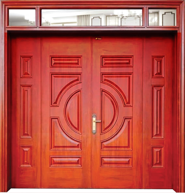 Cửa thép vân gỗ 4 cánh lệch 4.FH9-12