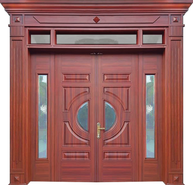 Cửa thép vân gỗ 4 cánh - 4.FH9K-12K2