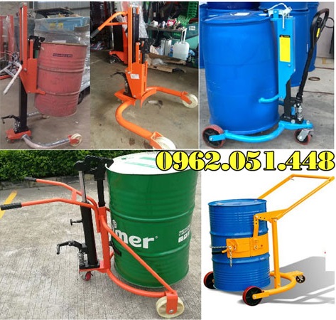 Xe nâng di chuyển thùng phuy 250kg 300kg giá rẻ giao nhanh
