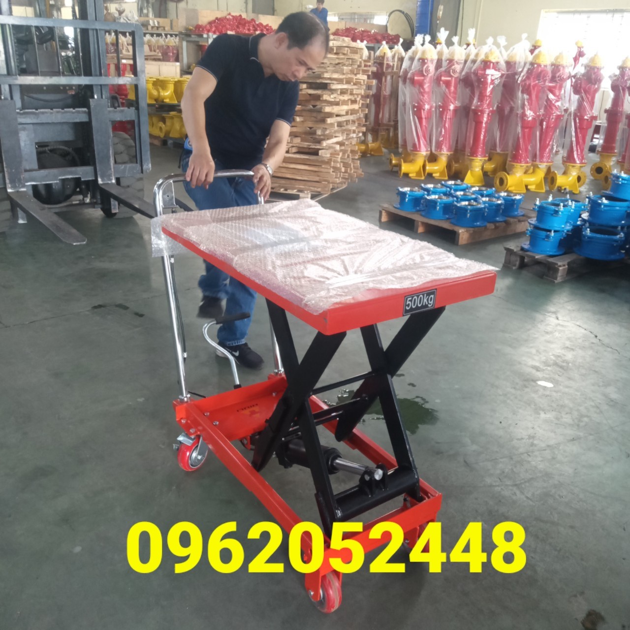 Xe nâng mặt bàn 500kg cao 90cm giá rẻ nhập khẩu chính hãng