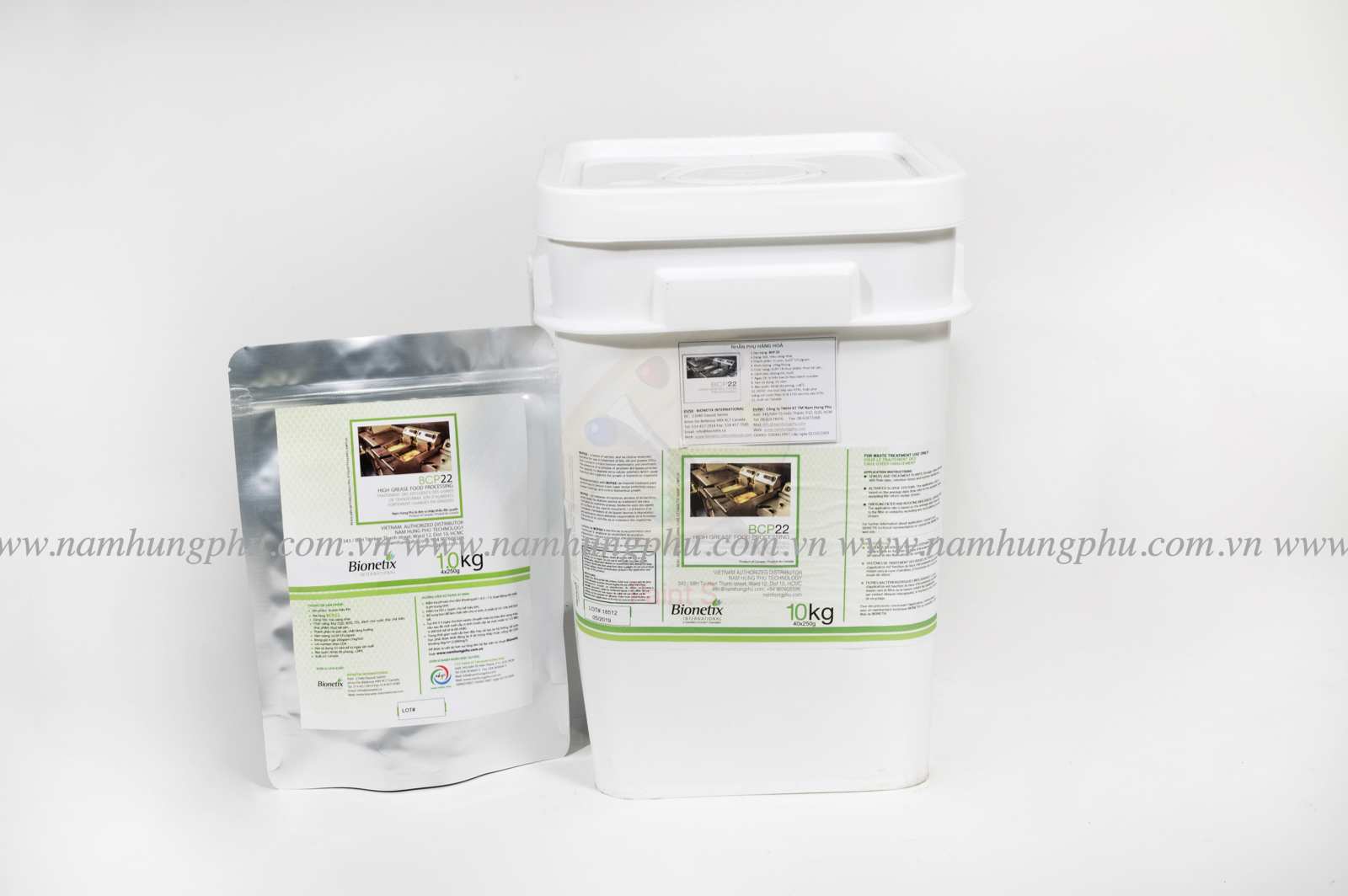 Chế phẩm vi sinh xử lý dầu mỡ, chất béo BCP22