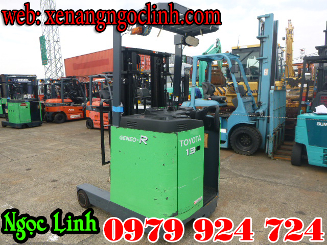 Xe nâng điện đứng lái cũ Toyota 1.3 tấn/1300kg, 1.5 tấn/1500kg giá rẻ