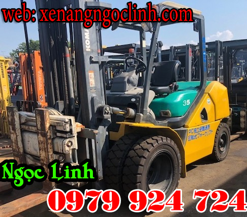 Xe nâng dầu qua sử dụng 3.5 tấn/3500kg chiều cao nâng 3-6m giá rẻ