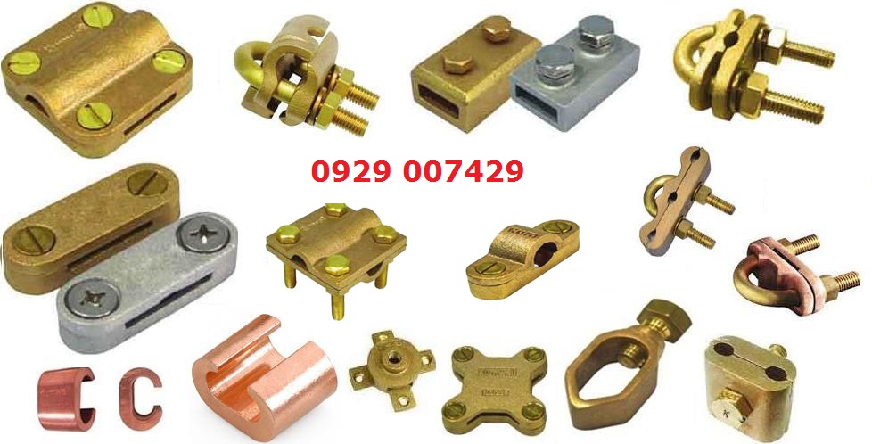 Kẹp cáp đồng tiếp địa chống sét cho hệ thống nối đất