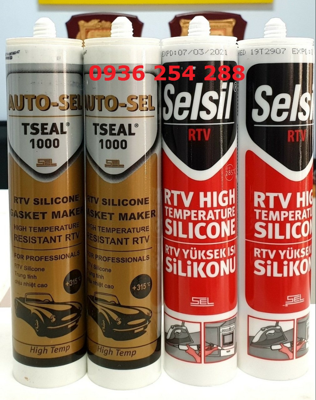 Keo silicone chịu nhiệt Selsil RTV