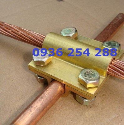 Kẹp cáp đồng tiếp địa chống sét cho hệ thống nối đất