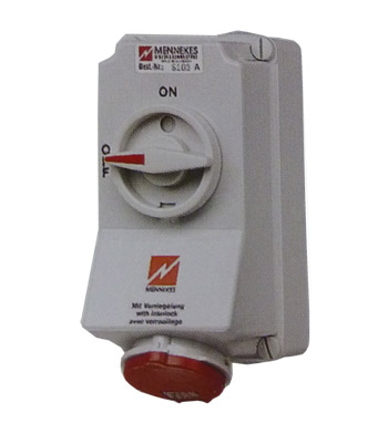Ổ cắm có khóa liên động loại không kín nước (IP 44)