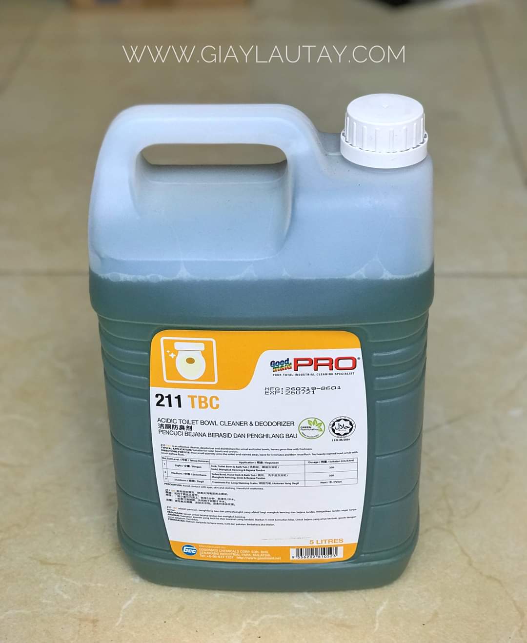 Dung dịch tẩy rửa vệ sinh chuyên dụng Goodmaid Pro TMGMP-211