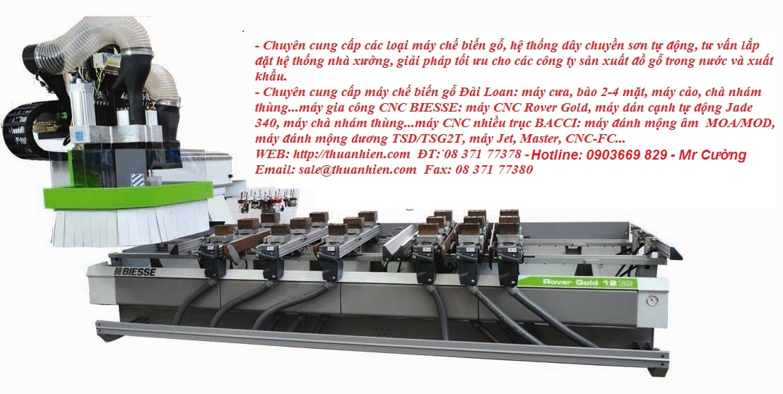 Máy gia công CNC trung tâm Rover Gold 1232 BIESSE