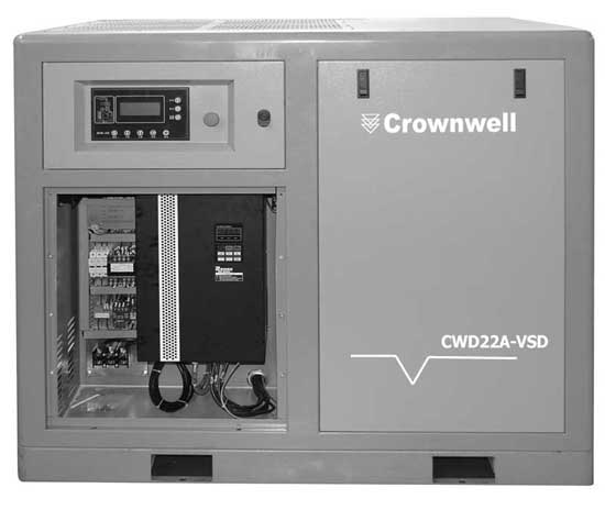 Máy nén khí biến tần Crownwell