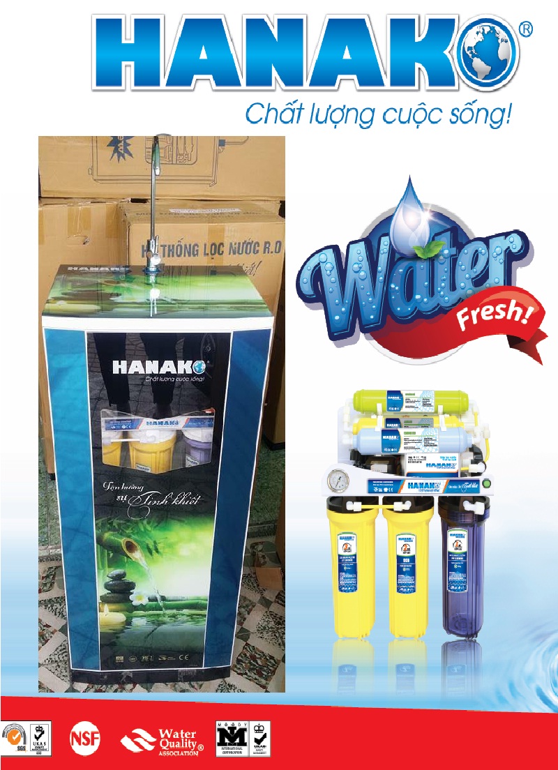 Máy lọc nước Hanako 9 cấp lọc