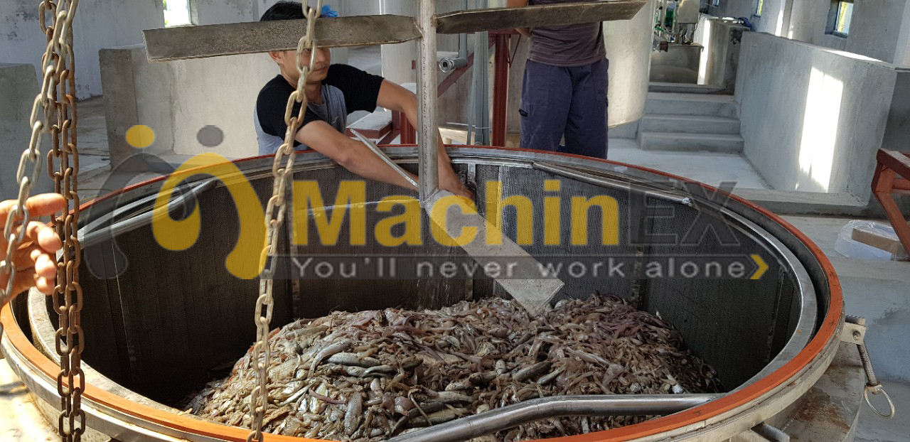 Nồi thủy phân cá có cánh khuấy 1500 lít