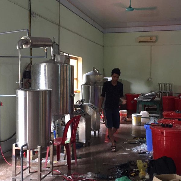 Nồi nấu rượu bằng điện 200 kg/mẻ