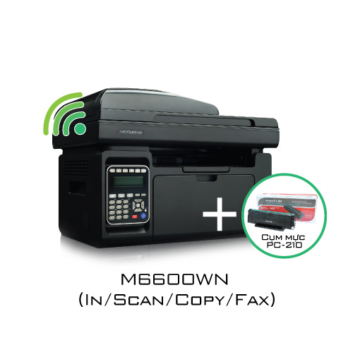 Combo máy in Pantum M6600NW + PC-210