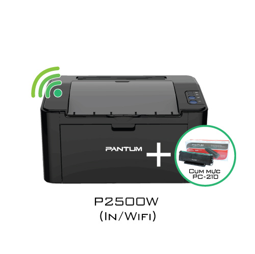 Combo máy in P2500W + mực in PC-210