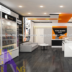 Thiết kế và thi công shop điện thoại Tùng Dương 3