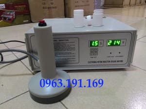 Máy dán màng siu, màng nhôm thủ công các loại chai lọ nhựa