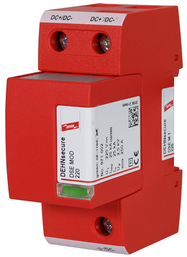 DEHNSecure - Thiết bị chống sét bảo vệ điện 1 chiều cho hệ thống quang điện