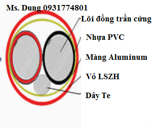 Cáp báo cháy chống nhiễu 18AWG-LSZH