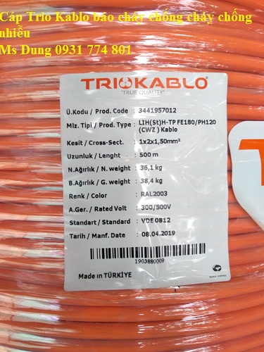  Cáp Trio Kablo 