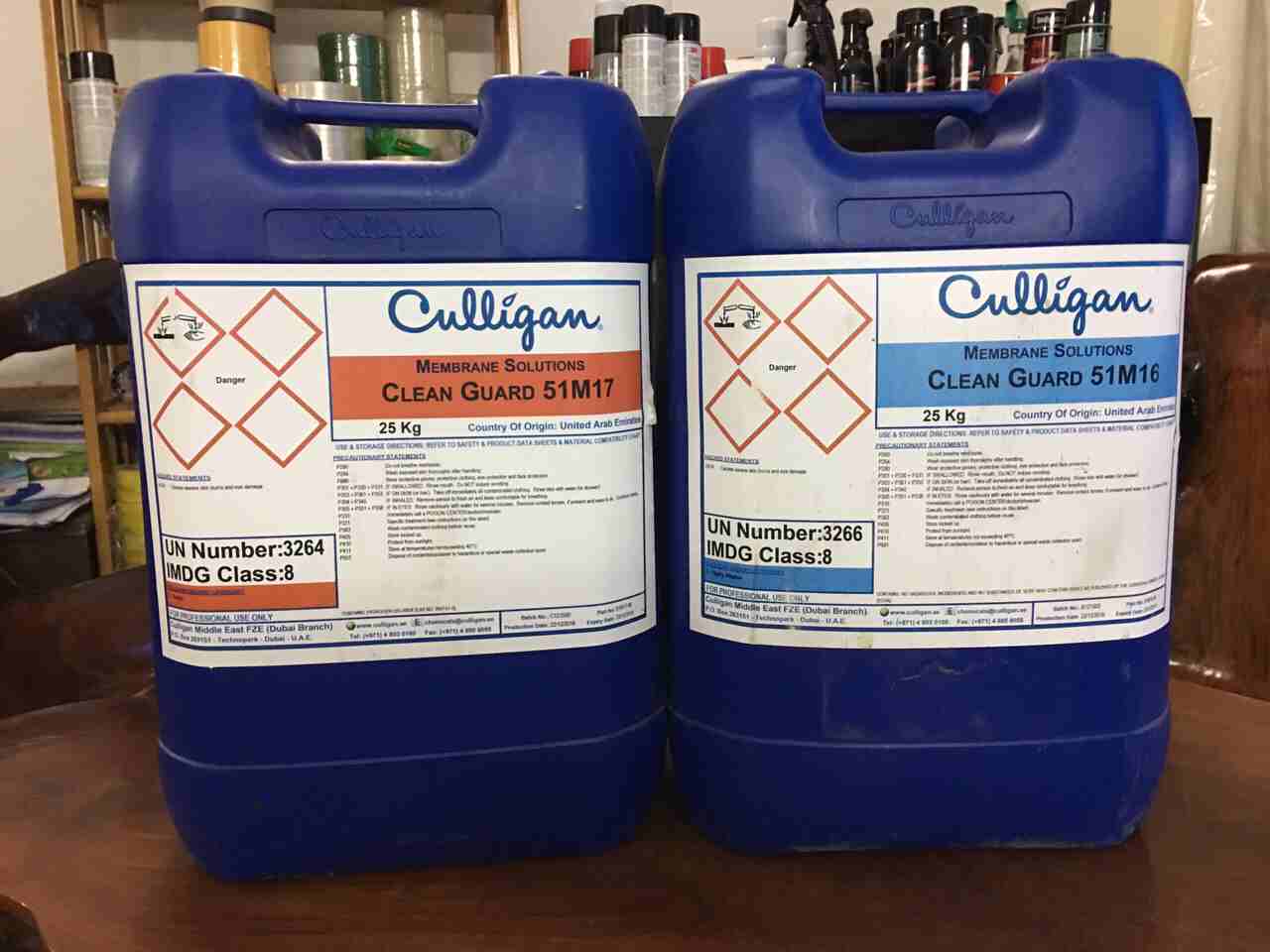 Hóa chất xử lý nước làm mát, lò hơi, RO hãng Culligan