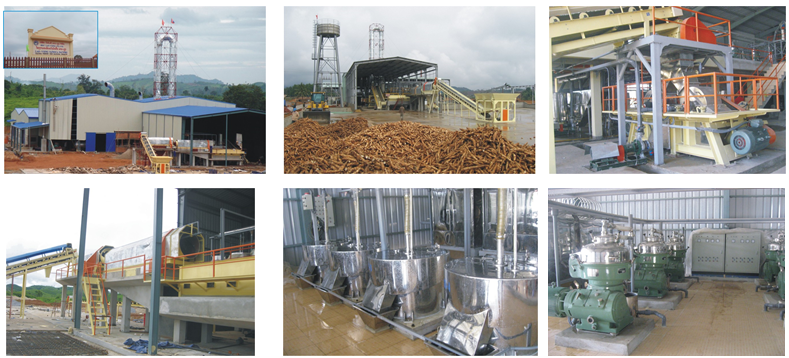 Dây chuyền sản xuất tinh bột sắn