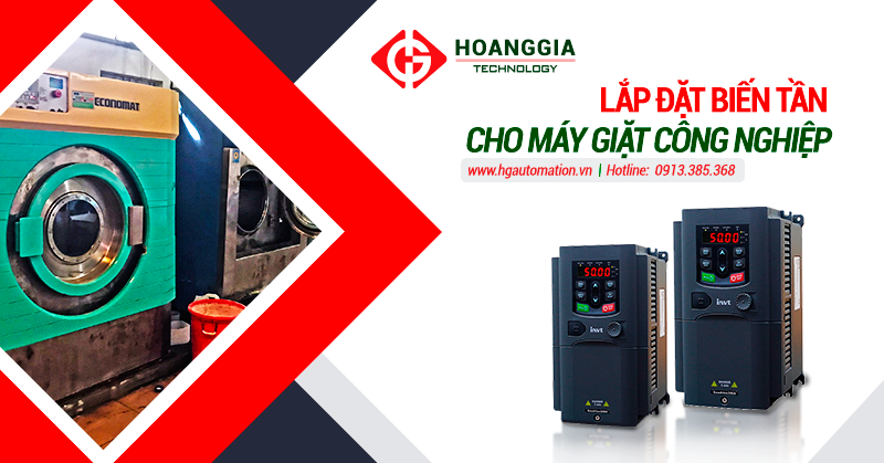 Lắp đặt biến tần cho máy giặt công nghiệp